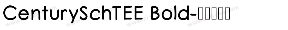 CenturySchTEE Bold字体转换